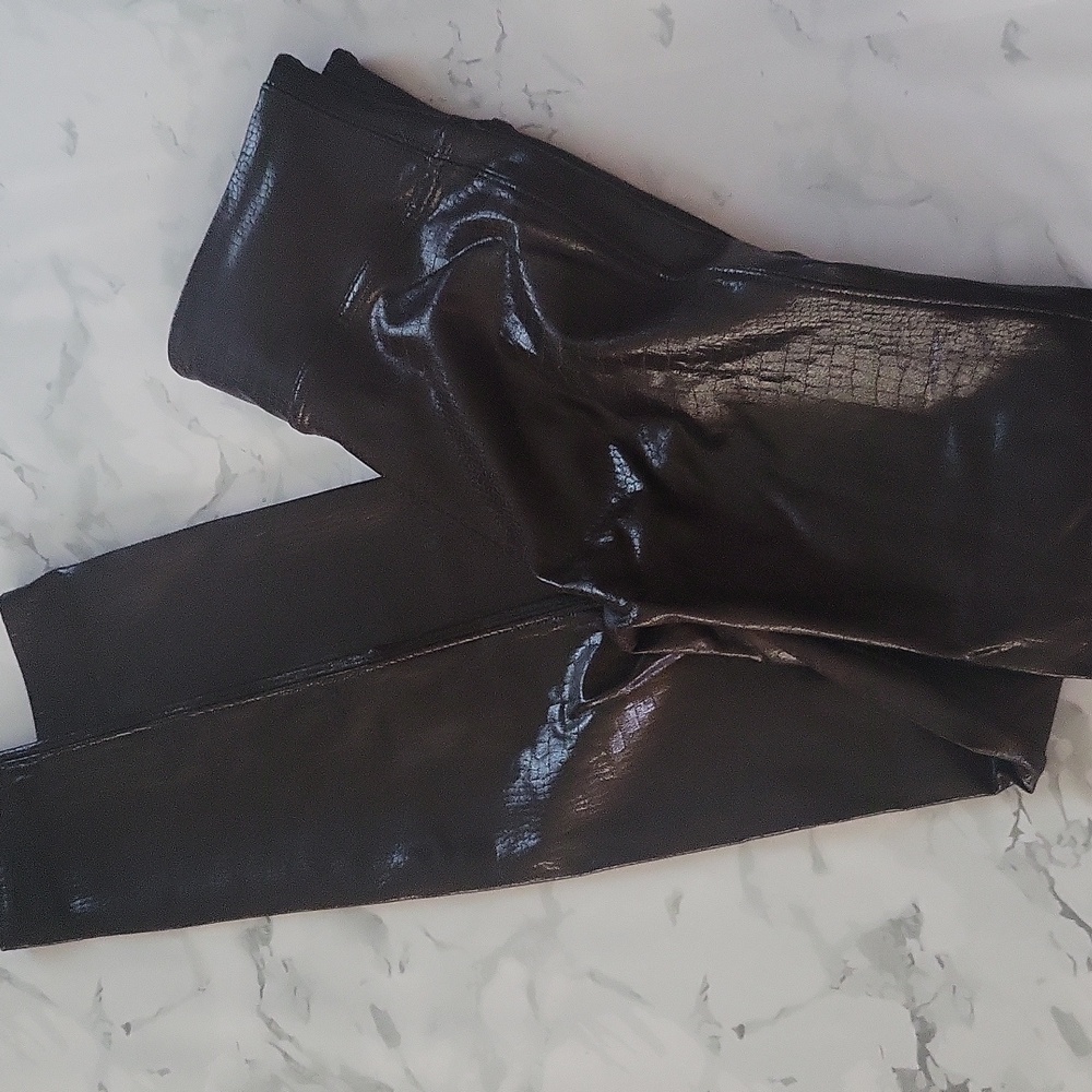 Spanx faux leather Full Length leggings - Picture 7 of 9
